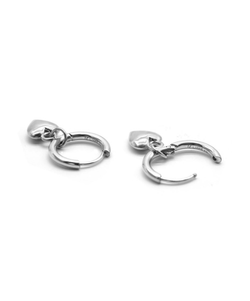 LHME（エルエイチエムイー）の「【WEB限定】”New me”ドロップフープピアス/ハート/サージカルステンレス（金属アレルギー対応）【LHME / エルエイチエムイー】（ピアス（両耳用）・レディース・ゴールド/シルバー・ONE SIZE）」の4枚目の写真