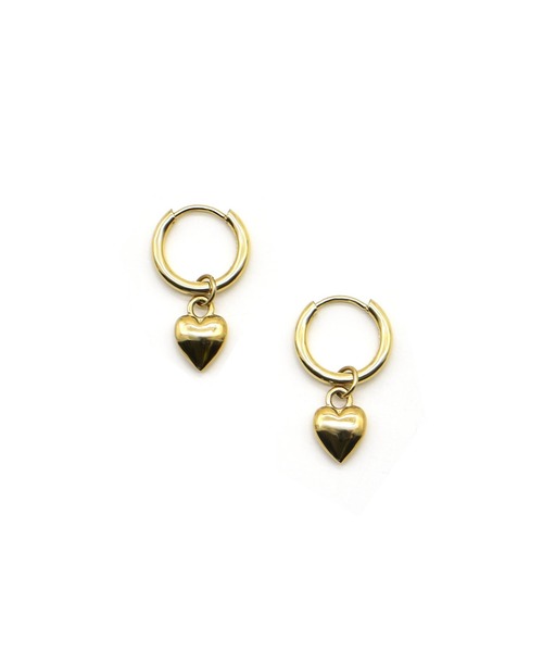 LHME（エルエイチエムイー）の「【WEB限定】”New me”ドロップフープピアス/ハート/サージカルステンレス（金属アレルギー対応）【LHME / エルエイチエムイー】（ピアス（両耳用）・レディース・ゴールド/シルバー・ONE SIZE）」の6枚目の写真