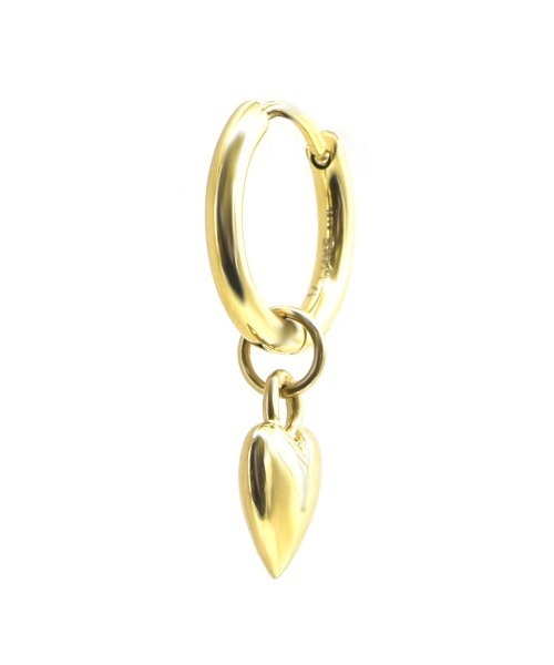 LHME（エルエイチエムイー）の「【WEB限定】”New me”ドロップフープピアス/ハート/サージカルステンレス（金属アレルギー対応）【LHME / エルエイチエムイー】（ピアス（両耳用）・レディース・ゴールド/シルバー・ONE SIZE）」の8枚目の写真