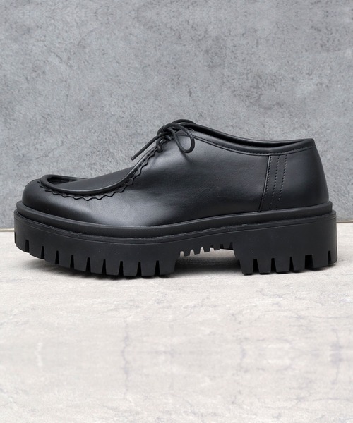 glabella（グラベラ）の「超厚底 タンクソール チロリアンシューズ（ドレスシューズ・メンズ・ブラック・S/L/M）」の10枚目の写真