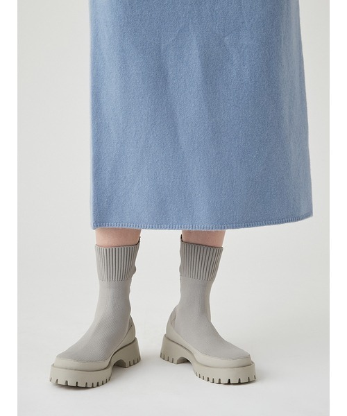 emmi（エミ）の「【emmi atelier】ecoニットブーツ（ブーツ）」 - WEAR