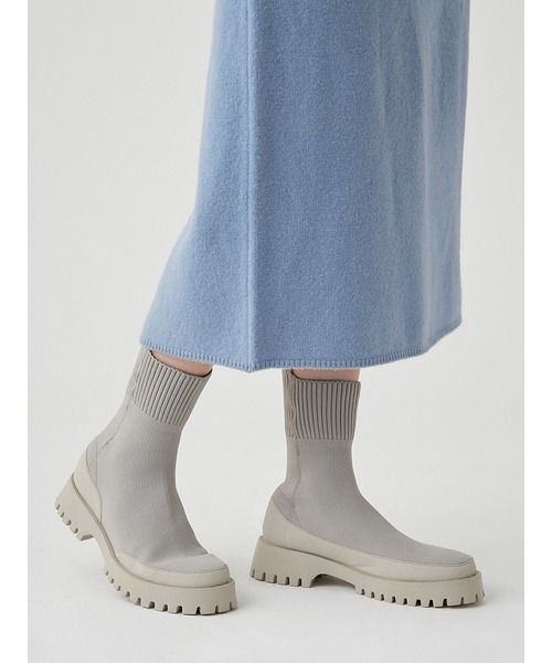 emmi（エミ）の「【emmi atelier】ecoニットブーツ（ブーツ）」 - WEAR