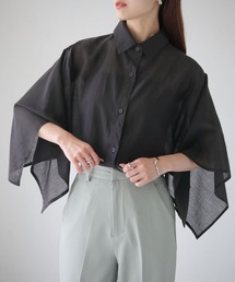 cheriella | 【cheriella】WEB限定スクエアスリーブスリットシアーシャツ(シャツ/ブラウス)