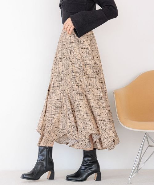 mysty woman（ミスティウーマン）の「エスカルゴマーメイドスカート 975245（スカート・レディース・ブラック系その他2/ベージュ系その他/ホワイト系その他/ブラック系その他/ブラック/グレー/ベージュ/ホワイト/ブラック系その他3/ベージュ系その他3/ホワイト系その他2/グレー系その他/ホワイト系2/ブラック系3/ネイビー/グレー系その他4・FREE）」の15枚目の写真