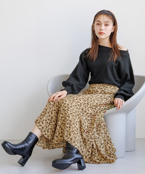 mysty woman（ミスティウーマン）の「エスカルゴマーメイドスカート 975245（スカート・レディース・ブラック系その他2/ベージュ系その他/ホワイト系その他/ブラック系その他/ブラック/グレー/ベージュ/ホワイト/ブラック系その他3/ベージュ系その他3/ホワイト系その他2/グレー系その他/ホワイト系2/ブラック系3/ネイビー/グレー系その他4・FREE）」の17枚目の写真