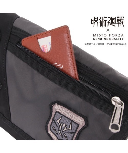Misto Forza（ミストフォルツァ）の「呪術廻戦　ミニショルダーバッグ（ショルダーバッグ・メンズ・ブラック×ブラック/ブラック・ﾌﾘ-）」の11枚目の写真