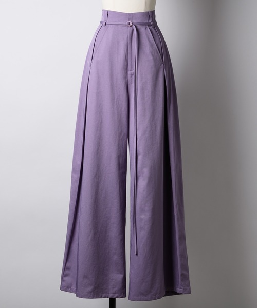 セール】サイドタックGワイドパンツ（スラックス）｜LA BELLE ETUDE