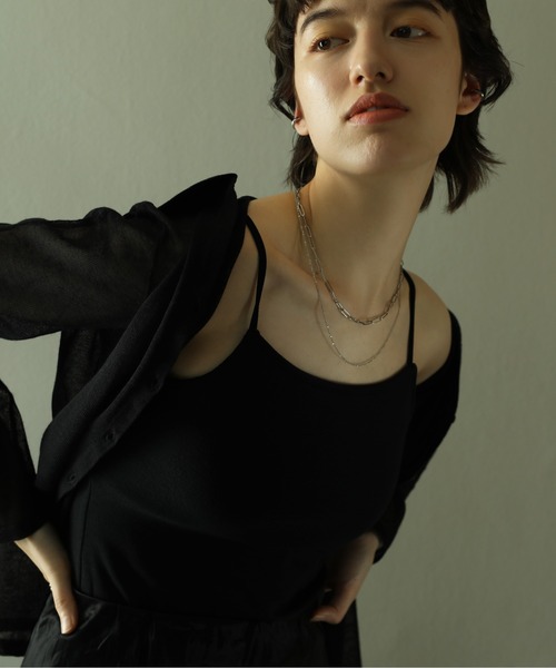 ORLEAN(オルレアン)の「金属アレルギー対応 ダブルチェーンデザインネックレス サージカルステンレス(ネックレス・レディース・ゴールド/シルバー・フリー)」の3枚目の写真