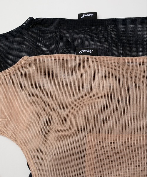 oblekt（オブレクト）の「JUNES  THE EVERYDAY in Bio-knit（トートバッグ・レディース・ネイビー/ゴールド・FREE）」の7枚目の写真