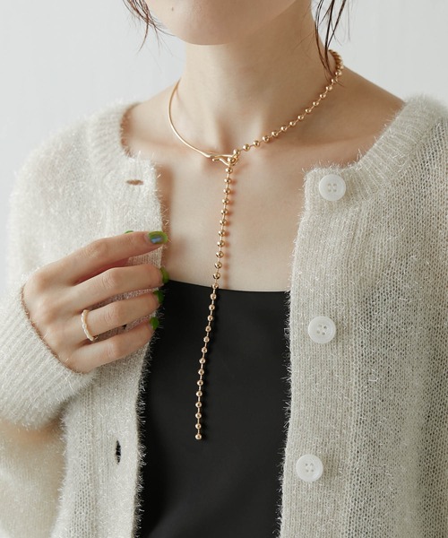 PAPILLONNER（パピヨネ）の「メタルボールチョーカー/WEB限定（チョーカー・レディース・ゴールド・FREE）」の6枚目の写真