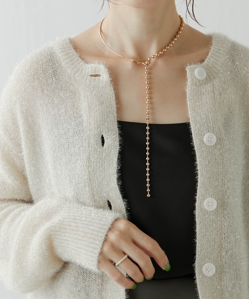 PAPILLONNER（パピヨネ）の「メタルボールチョーカー/WEB限定（チョーカー・レディース・ゴールド・FREE）」の5枚目の写真