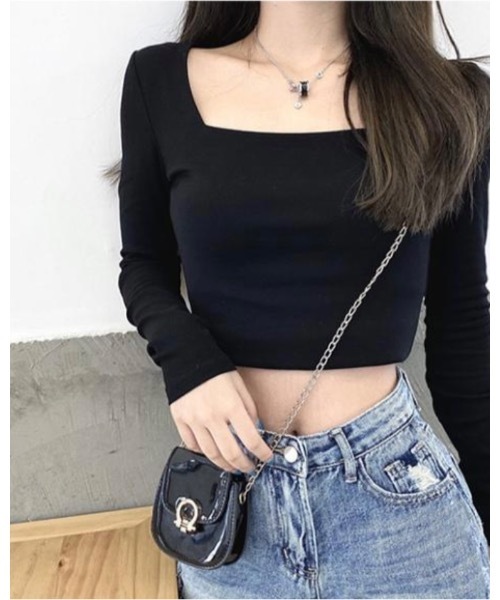売れ筋商品|||アンナ・オクトーバー Tシャツ レディース トップス FANNY - Top - black Womens Black T Shirts Short Sleeve Dressy Casual Business