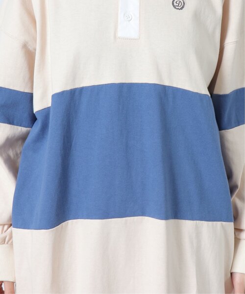 DOUBLE NAME（ダブルネーム）の「配色ラガーポロ衿ワンピース（ワンピース・レディース・キナリ/グリーン/ネイビー・FREE）」の14枚目の写真