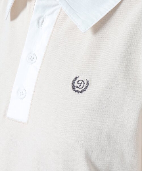 DOUBLE NAME（ダブルネーム）の「配色ラガーポロ衿ワンピース（ワンピース・レディース・キナリ/グリーン/ネイビー・FREE）」の15枚目の写真