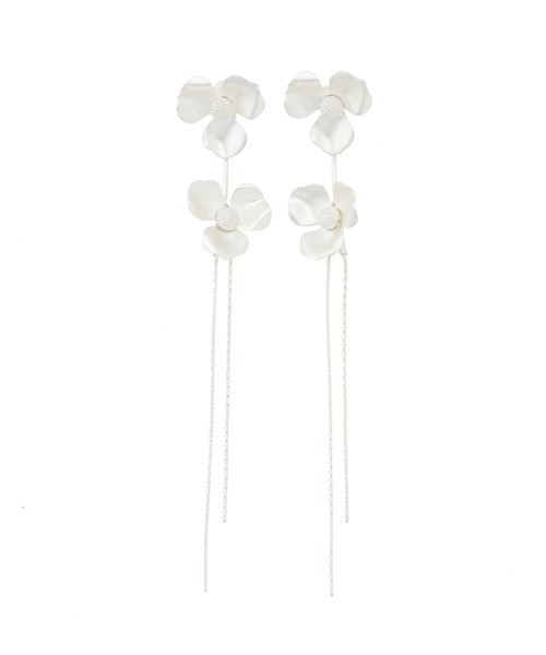 VIS（ビス）の「ダブルフラワーロングイヤリング（イヤリング・レディース・ゴールド/シルバー・FREE）」の7枚目の写真