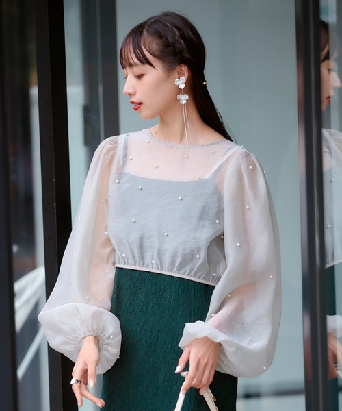 VIS（ビス）の「ダブルフラワーロングイヤリング（イヤリング・レディース・ゴールド/シルバー・FREE）」の13枚目の写真