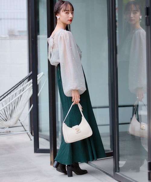 VIS（ビス）の「ダブルフラワーロングイヤリング（イヤリング・レディース・ゴールド/シルバー・FREE）」の15枚目の写真