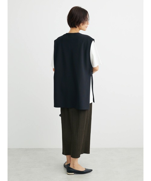 Green　Parks（グリーンパークス）の「キーネックカットベスト（ベスト・レディース・ブラック/ベージュ・FREE）」の17枚目の写真