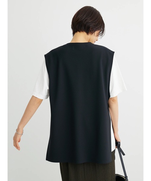 Green　Parks（グリーンパークス）の「キーネックカットベスト（ベスト・レディース・ブラック/ベージュ・FREE）」の20枚目の写真