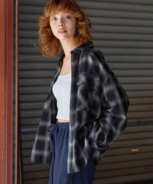 PBLIM | PAGEBOYLIM/オンブレチェックシャツ(シャツ/ブラウス)