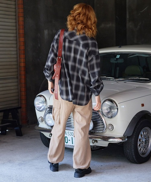 PBLIM（ページボーイリム）の「PBLIM/オンブレチェックシャツ（シャツ/ブラウス・レディース・ブルー系その他/ブラック系その他・FREE）」の8枚目の写真