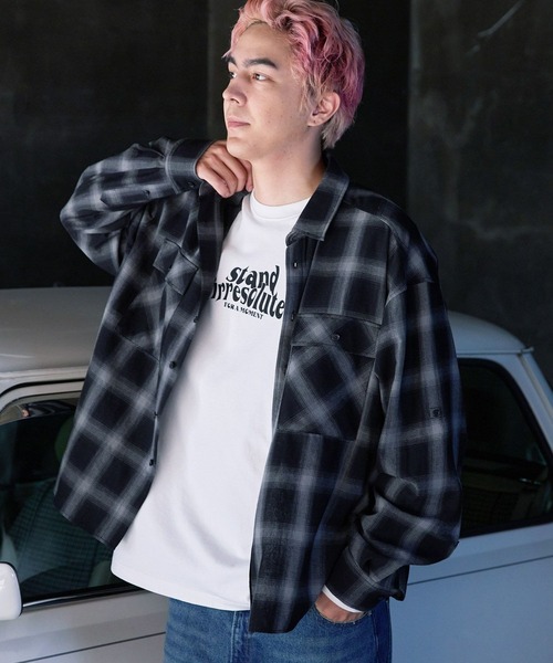 PBLIM（ページボーイリム）の「PBLIM/オンブレチェックシャツ（シャツ/ブラウス・レディース・ブルー系その他/ブラック系その他・FREE）」の15枚目の写真