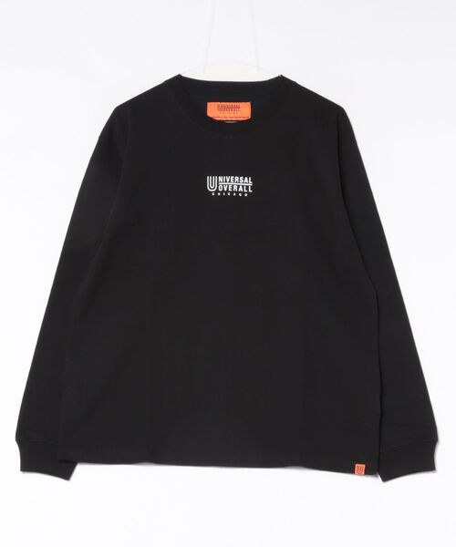 UNIVERSAL OVERALL(ユニバーサルオーバーオール)の「"UNIVERSAL OVERALL"LOGO LONG SLEEVE(Tシャツ/カットソー・レディース・ブラック/ホワイト/ダークグリーン・LARGE/MEDIUM)」の2枚目の写真