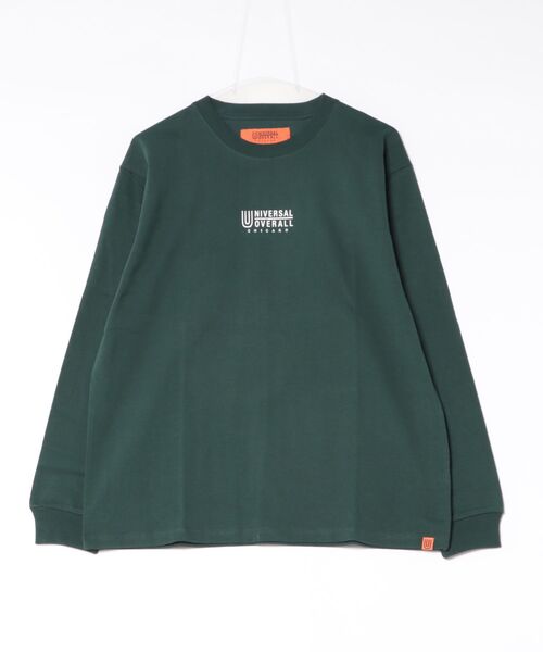 UNIVERSAL OVERALL(ユニバーサルオーバーオール)の「"UNIVERSAL OVERALL"LOGO LONG SLEEVE(Tシャツ/カットソー・レディース・ブラック/ホワイト/ダークグリーン・LARGE/MEDIUM)」の3枚目の写真