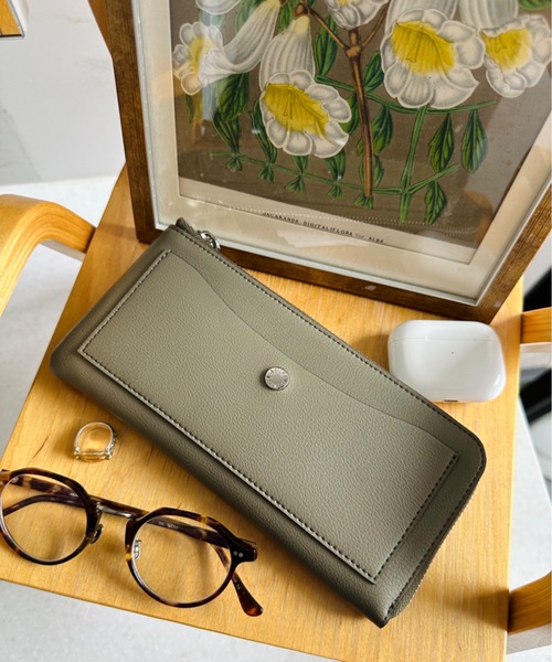 Legato Largo(レガートラルゴ)の「Legato Largo / うすいサイフ 長財布 / LJ-P3002(財布・レディース・ベージュ系その他/グレー/ブラック/マスタード/キャメル/ライトブルー/オリーブ/イエロー/ラベンダー・ONESIZE)」の21枚目の写真