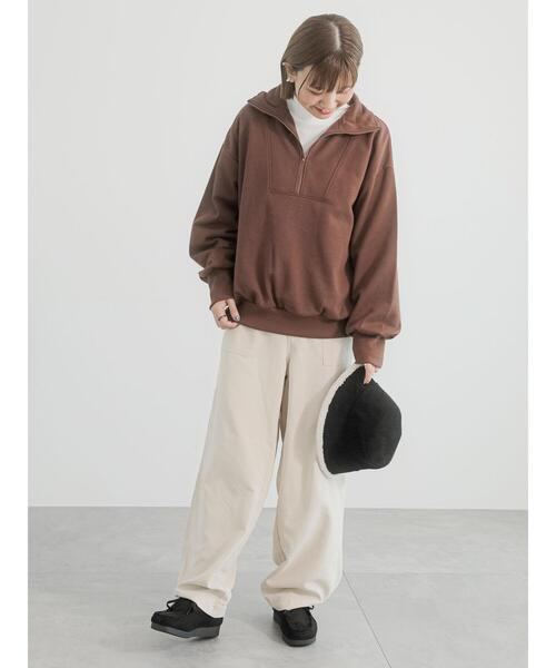 Lugnoncure（ルノンキュール）の「起毛ペインターパンツ（その他パンツ・レディース・ピンク/ダークブラウン/ベージュ・F）」の5枚目の写真