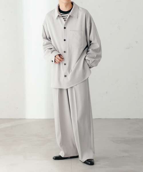 epnok（エプノック）の「スラックス（スラックス・メンズ・グレイッシュブルー・SMALL）」の3枚目の写真