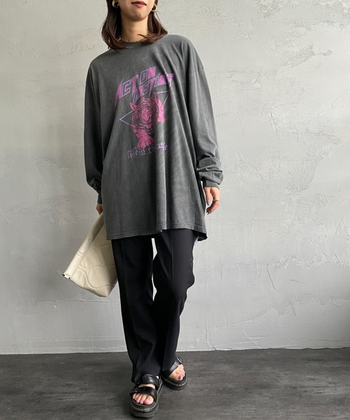 SCREEN STARS（スクリーンスターズ）の「[SCREEN STARS/スクリーンスターズ] 別注 ロックプリントTシャツ（Tシャツ/カットソー・レディース・B/D/A/C・S/M/L）」の2枚目の写真