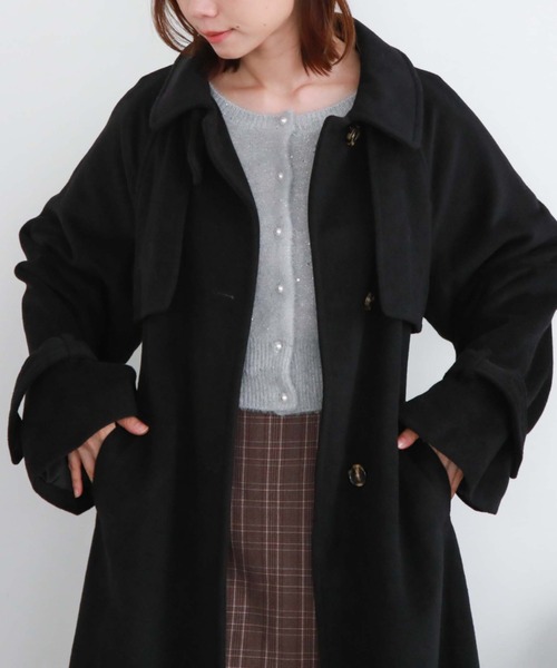 archives（アルシーヴ）の「２ｗａｙウールトレンチコート（その他アウター・レディース・アイボリー/ブラック/グレー・MEDIUM）」の20枚目の写真