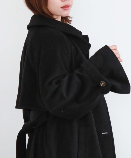 archives（アルシーヴ）の「２ｗａｙウールトレンチコート（その他アウター・レディース・アイボリー/ブラック/グレー・MEDIUM）」の15枚目の写真