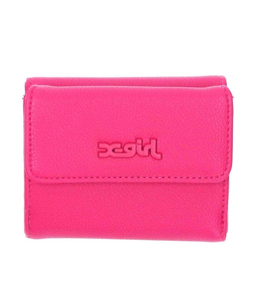 X-girl（エックスガール）の「FAUX LEATHER MINI WALLET（財布・レディース・ブラック/ブルー/ピンク・ONE SIZE）」の3枚目の写真
