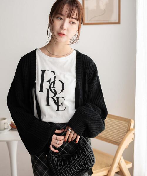 WEGO（ウィゴー）の「WEGO/アソートロゴロンT（Tシャツ/カットソー・レディース・ブラック/ホワイト/オフホワイト・FREE）」の2枚目の写真