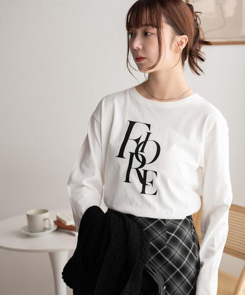 WEGO（ウィゴー）の「WEGO/アソートロゴロンT（Tシャツ/カットソー・レディース・ブラック/ホワイト/オフホワイト・FREE）」の7枚目の写真