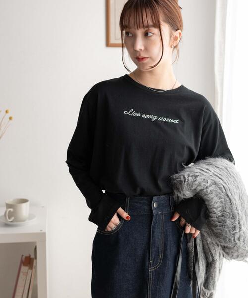 WEGO（ウィゴー）の「WEGO/アソートロゴロンT（Tシャツ/カットソー・レディース・ブラック/ホワイト/オフホワイト・FREE）」の14枚目の写真