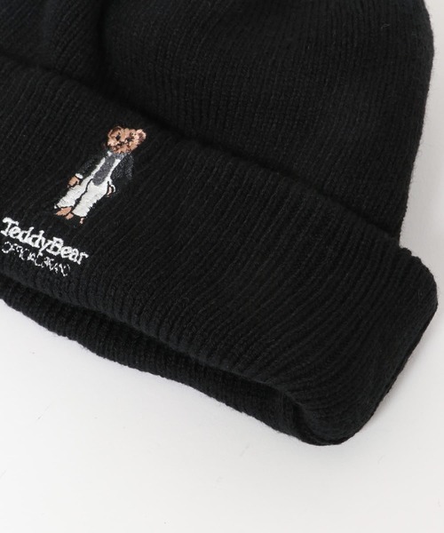SENSE OF PLACE by URBAN RESEARCH（センスオブプレイスバイアーバンリサーチ）の「『別注』TeddyBear×SENSE OF PLACE　テディベアリブロールワッチ（ニットキャップ/ビーニー・メンズ・グリーン/ブラック/ライトベージュ・ONE）」の10枚目の写真