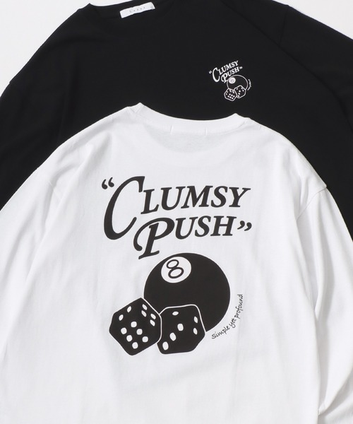 Lazar（ラザル）の「Lazar 別注 Ball ＆ Dice Tee/オーバーサイズ ストリート ワンポイント刺繍 バックプリント ロングスリーブTシャツ/ロンT/レディース メンズ（Tシャツ/カットソー・メンズ・ブラック系その他/ホワイト系その他2/ブラック系その他3/ブラック/ブラック系その他2/ホワイト系その他/ホワイト系その他3/ホワイト/ホワイト系その他4/ブラック系その他5/ホワイト系その他5/ホワイト系その他6/ブラック系その他4/ブラック系その他6・M/L/LL）」の5枚目の写真