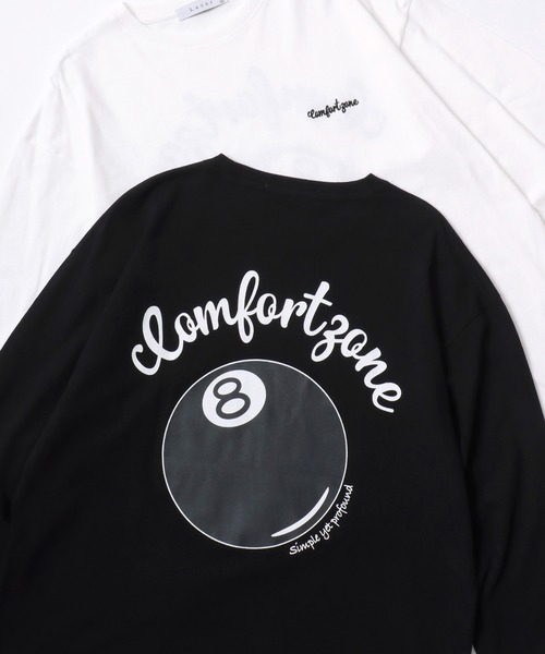 Lazar（ラザル）の「Lazar 別注 Ball ＆ Dice Tee/オーバーサイズ ストリート ワンポイント刺繍 バックプリント ロングスリーブTシャツ/ロンT/レディース メンズ（Tシャツ/カットソー・メンズ・ブラック系その他/ホワイト系その他2/ブラック系その他3/ブラック/ブラック系その他2/ホワイト系その他/ホワイト系その他3/ホワイト/ホワイト系その他4/ブラック系その他5/ホワイト系その他5/ホワイト系その他6/ブラック系その他4/ブラック系その他6・M/L/LL）」の12枚目の写真