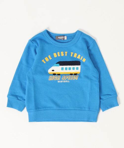 BABYDOLL（ベビードール）の「サガラトレーナー 8751K（スウェット・キッズ・チェリーピンク/マスタード/ベージュ/レッド/ブラック/チャコールグレー/パープル/オレンジ/アッシュグレー/ブルー/ネイビー/ライトグリーン系1・120cm/130cm/100cm/110cm/90cm）」の7枚目の写真