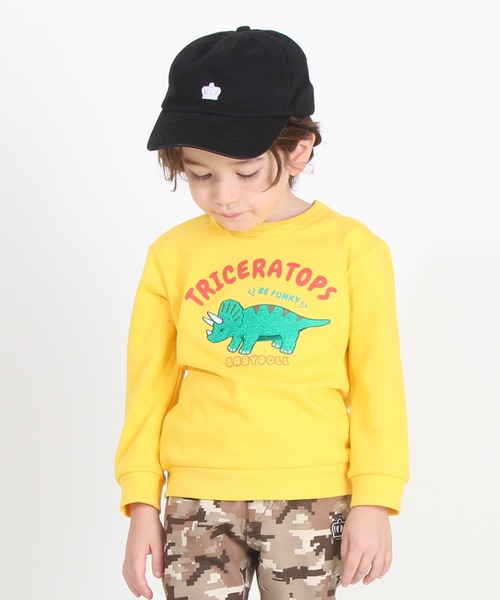 BABYDOLL（ベビードール）の「サガラトレーナー 8751K（スウェット・キッズ・チェリーピンク/マスタード/ベージュ/レッド/ブラック/チャコールグレー/パープル/オレンジ/アッシュグレー/ブルー/ネイビー/ライトグリーン系1・120cm/130cm/100cm/110cm/90cm）」の9枚目の写真