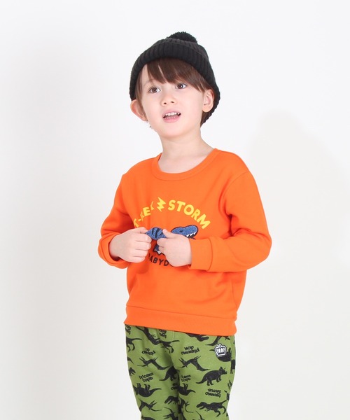 BABYDOLL（ベビードール）の「サガラトレーナー 8751K（スウェット・キッズ・チェリーピンク/マスタード/ベージュ/レッド/ブラック/チャコールグレー/パープル/オレンジ/アッシュグレー/ブルー/ネイビー/ライトグリーン系1・120cm/130cm/100cm/110cm/90cm）」の21枚目の写真