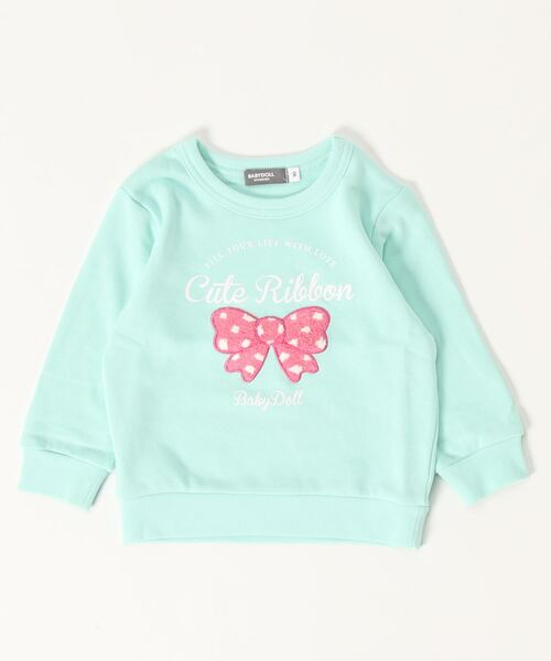 BABYDOLL（ベビードール）の「サガラトレーナー 8751K（スウェット・キッズ・チェリーピンク/マスタード/ベージュ/レッド/ブラック/チャコールグレー/パープル/オレンジ/アッシュグレー/ブルー/ネイビー/ライトグリーン系1・120cm/130cm/100cm/110cm/90cm）」の15枚目の写真