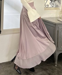 イレギュラーヘムフレアスカート