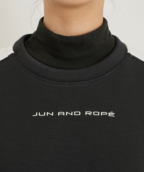 JUN&ROPE'(ジュンアンドロペ)の「【保温】シルキータッチ裏ボア配色プルオーバー(Tシャツ/カットソー・レディース・ブラック/ベージュ/ホワイト・M/L/S)」の15枚目の写真