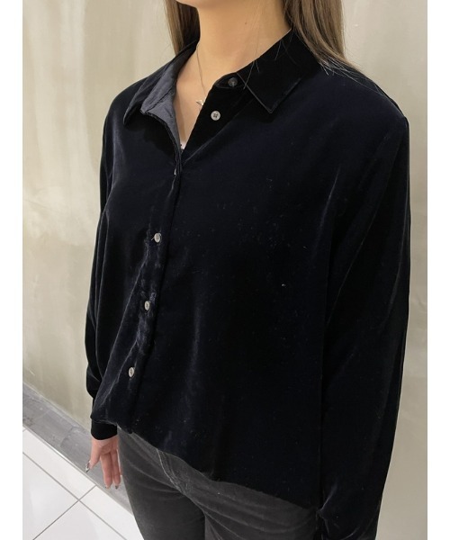 GAP（ギャップ）の「ベルベット ボーイフレンドシャツ（シャツ 