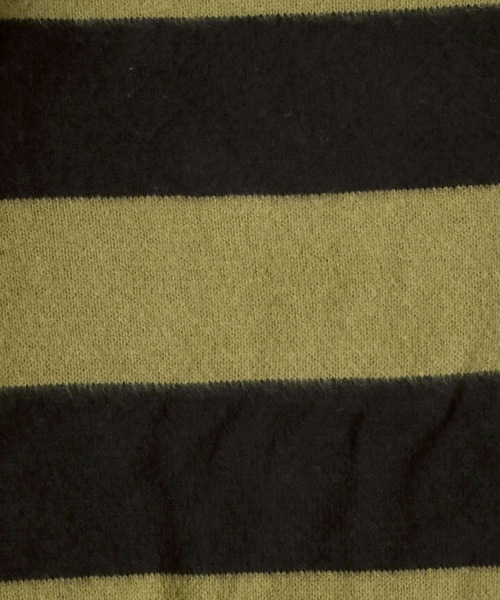 SITRY(シトリー)の「mohair style border crew knit sweater/モヘア ライク ボーダー クルーネック ニット(ニット/セーター・メンズ・オフホワイト/ブルー/グリーン・M/L)」の9枚目の写真