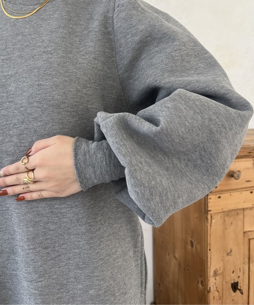 prose verse（プロズヴェール）の「パフスリーブマーメイドスウェットワンピ（ワンピース・レディース・ブラック/アイボリー/グレー・MEDIUM/MP）」の20枚目の写真